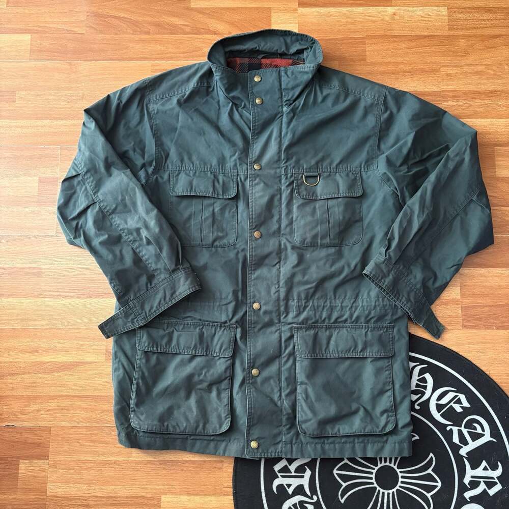 Vintage Eddie Bauer Men's Field Jacket with Plaid Wool Lining - Picture 2 of 6